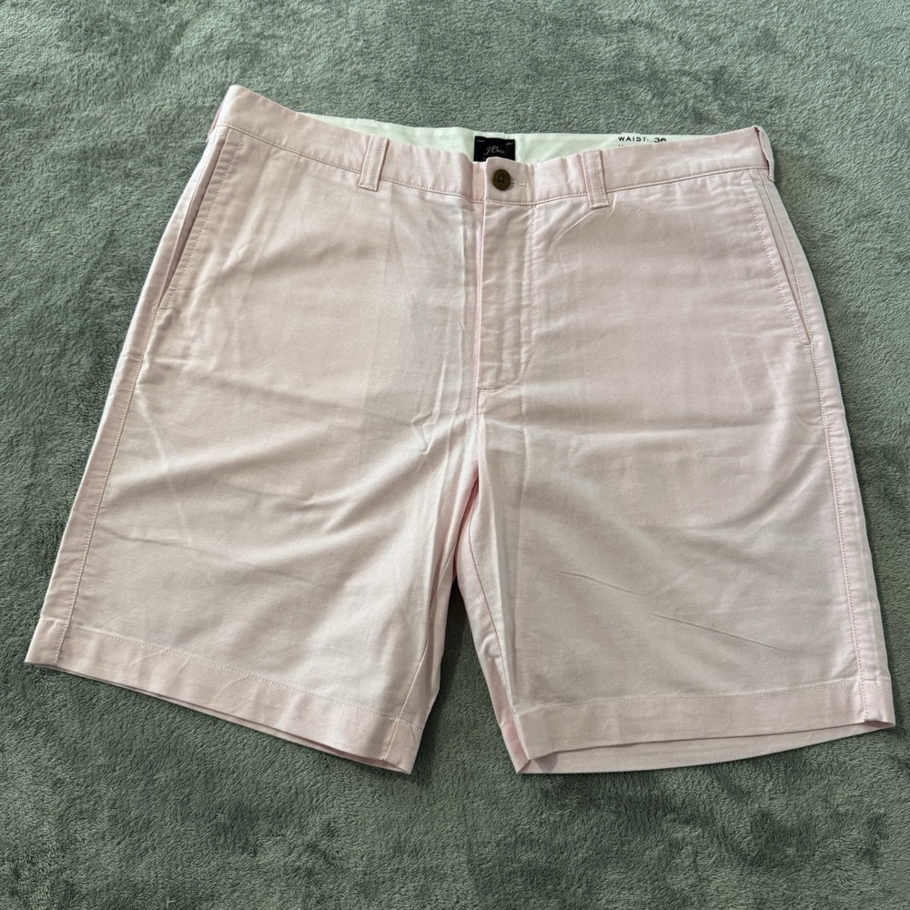 J Crew Stretch Chino Shorts Men's Size 36 9"‎ Inseam Pink STYLE #K8790